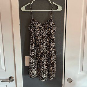 90s Style Miou Muse Black and White Mini Dress